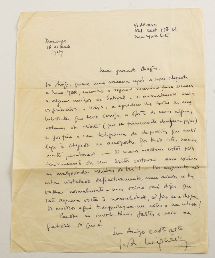 Manuscrito José Rodrigues Migueis