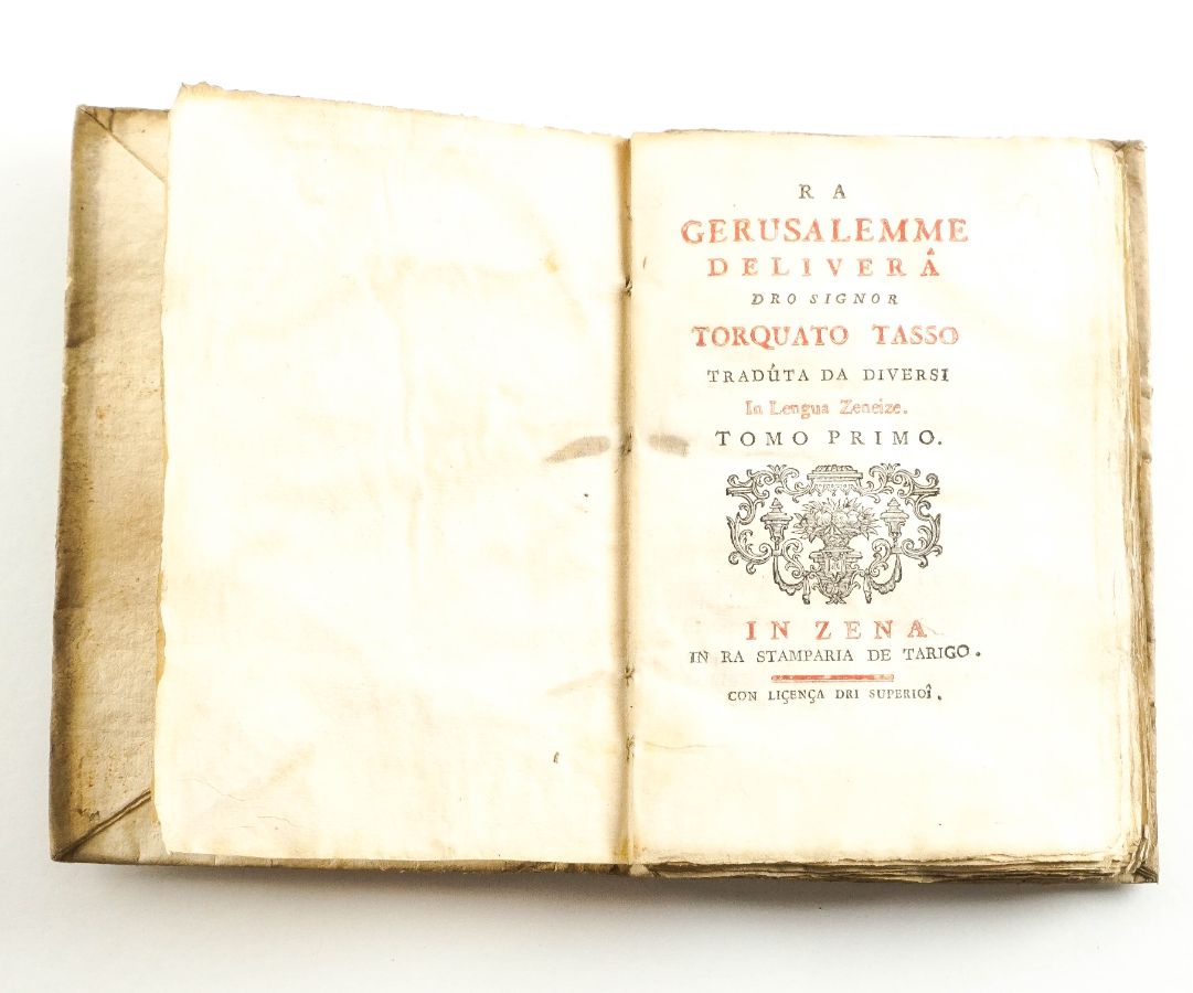 Ra Gerusalemme delivera dro signor Torquato Tasso traduta da diversi in lengua Zeneize – 1755