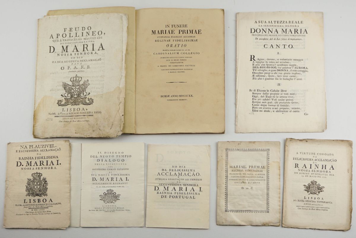 Colecção de Publicações sobre a aclamação, vida e morte da Rainha D. Maria I