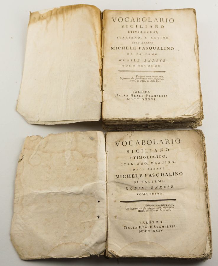 Vocabolario Siciliano Etimologico – 1785