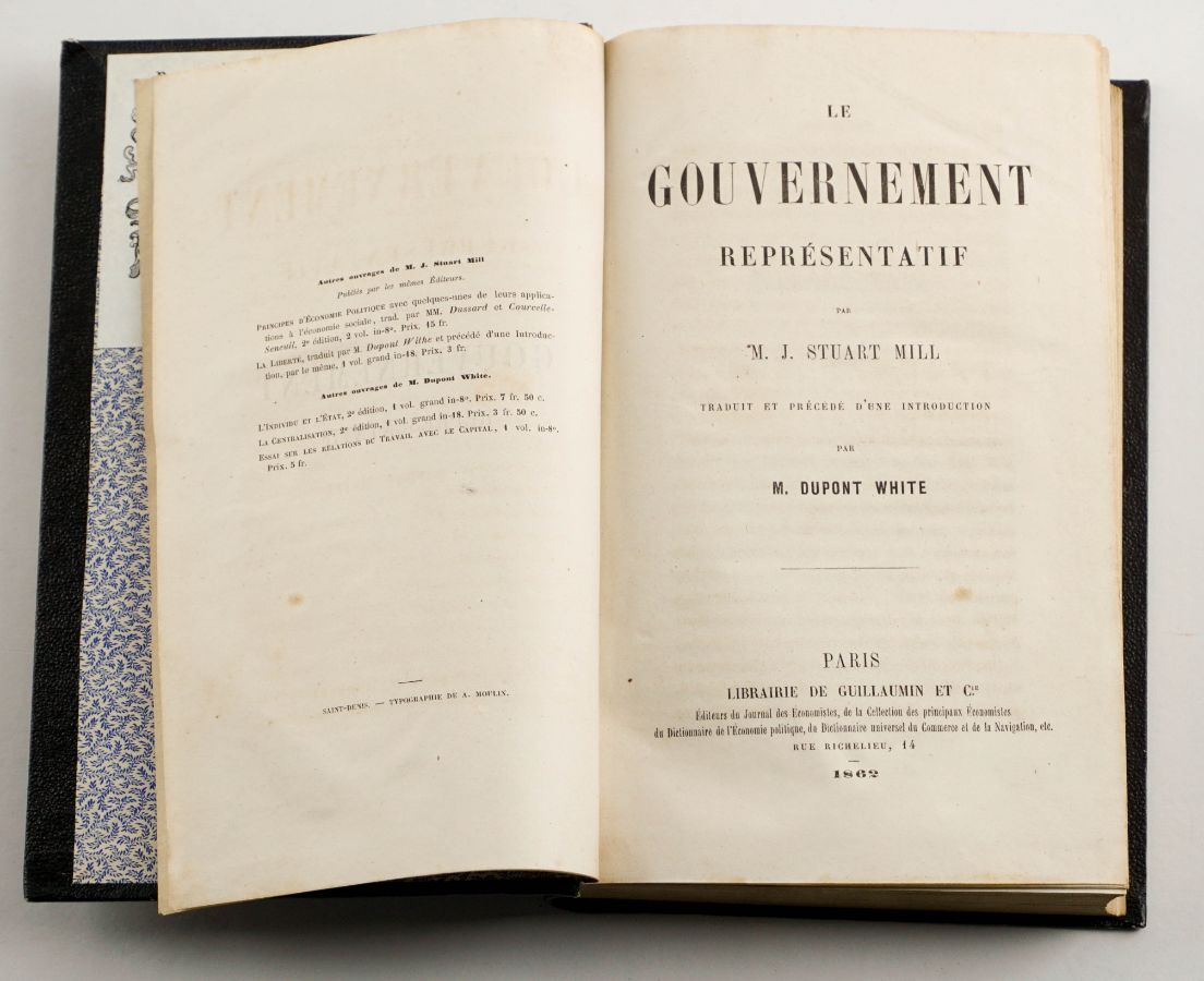 M. J. Stuart Mill (1862)