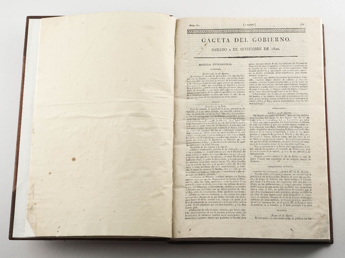 A Revolução de 1820 vista de Espanha