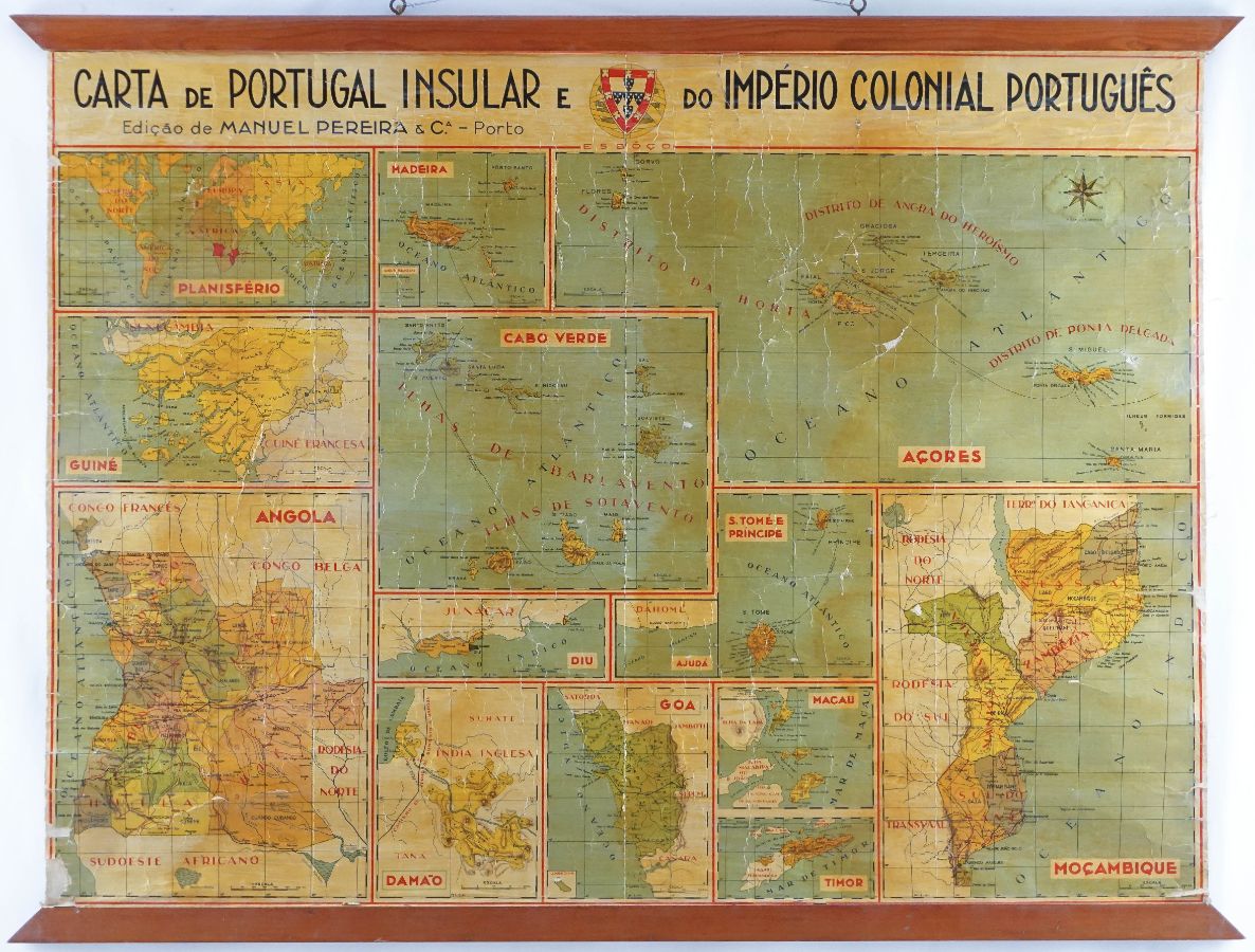 Carta de Portugal Insular e Império Colonial