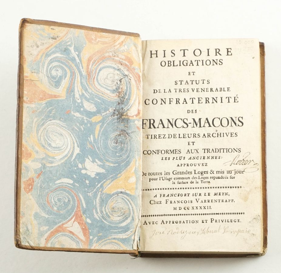 Histoire Obligations et Statuts de la Venerable Confraternité des Francs-Maçons