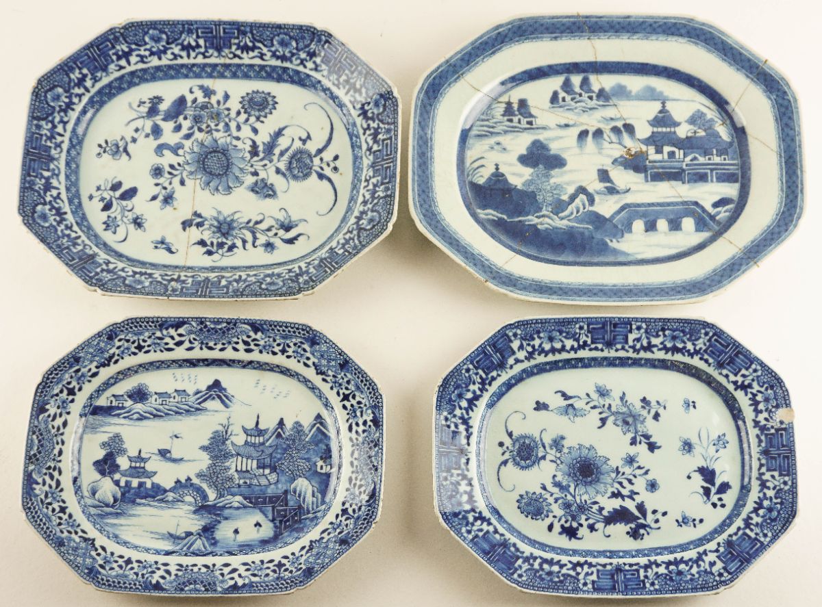 4 Travessas em porcelana da China