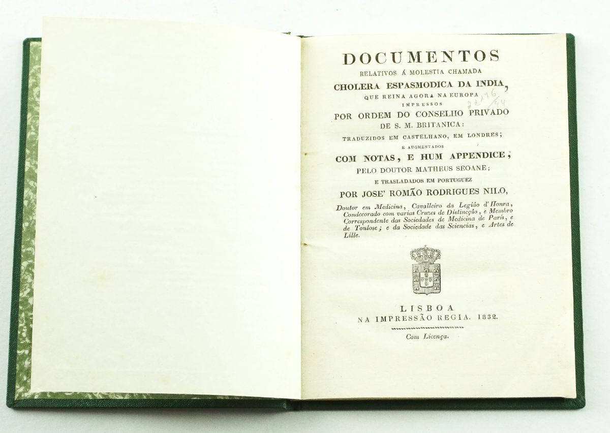 Cholera Espasmodica da Índia (1832)