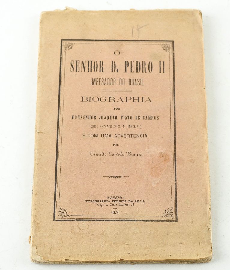 PRIMEIRA EDIÇÃO COM FOTOGRAFIA DE D. PEDRO II