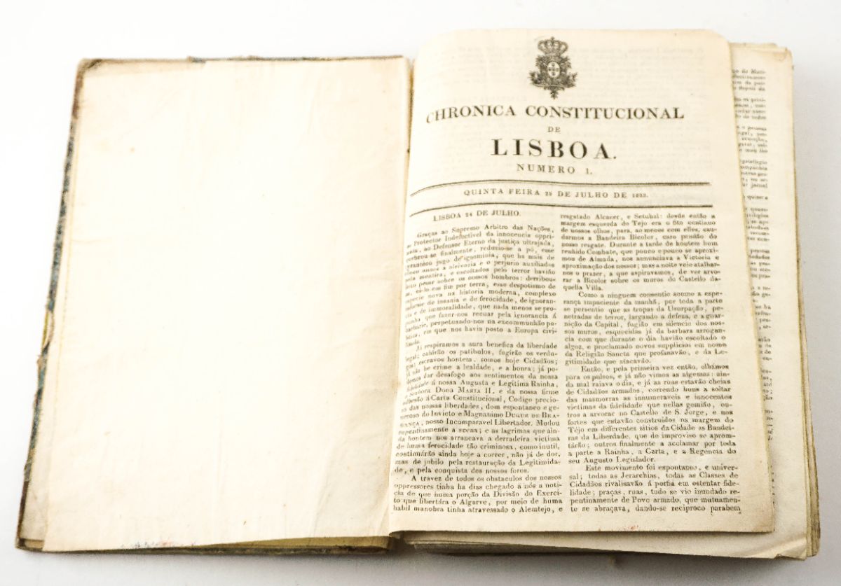 CHRONICA CONSTITUCIONAL DE LISBOA - 1833