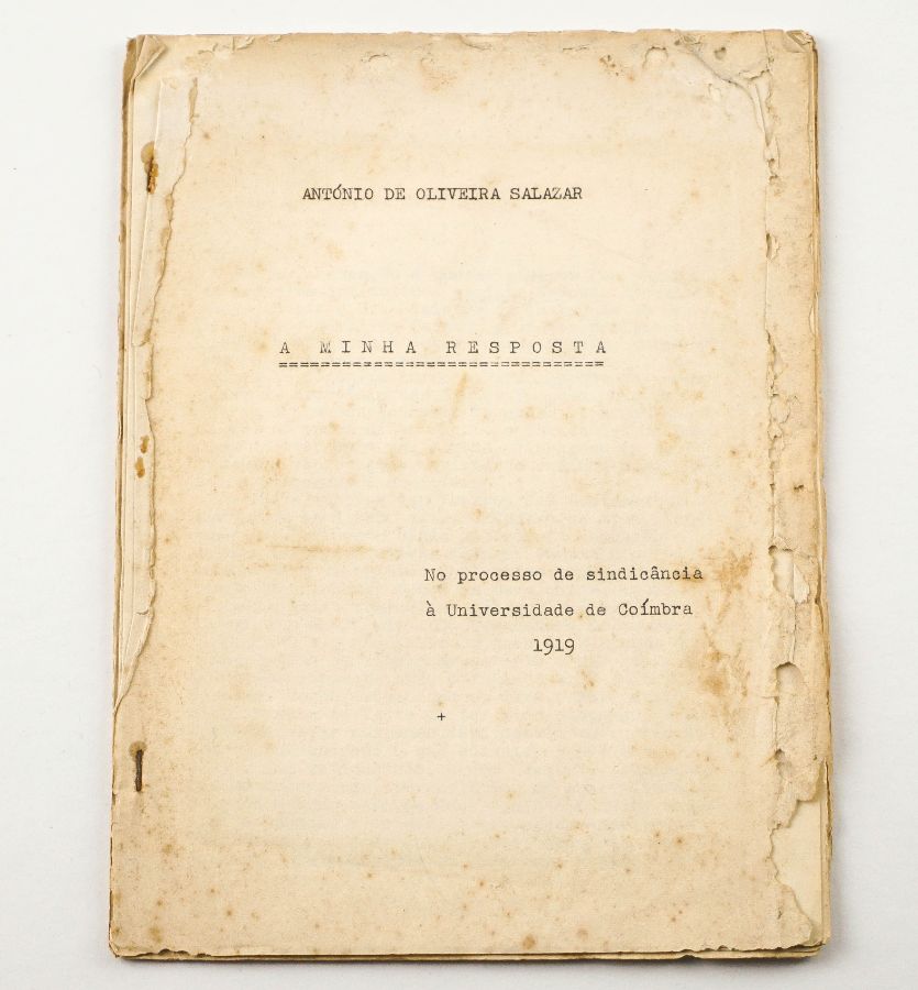 Raríssimo Folheto Policopiado António Oliveira Salazar - 1919