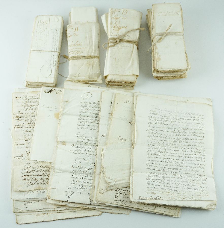 Manuscritos de concessões de terra, rendas, compras de quintas na zona do Douro, sec XVII e XVIII