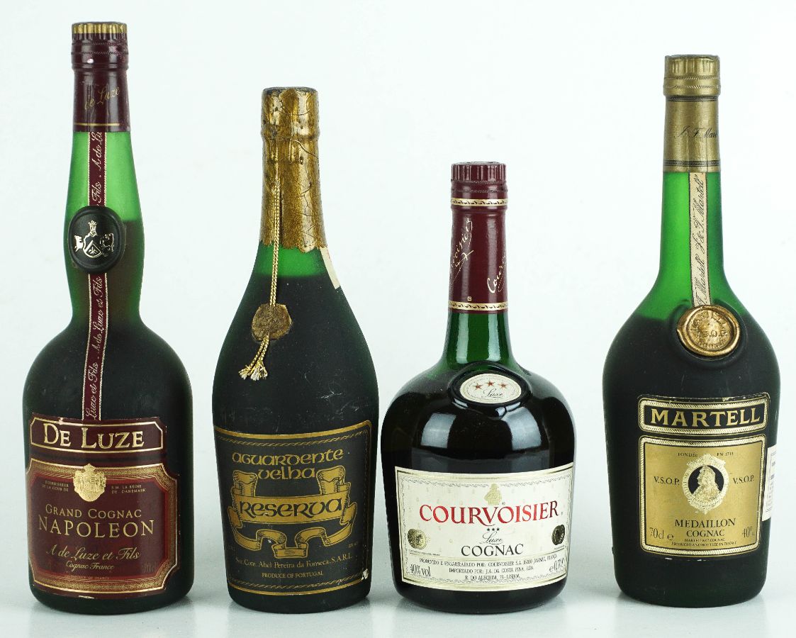 4 Garrafas de Cognac / Aguardente