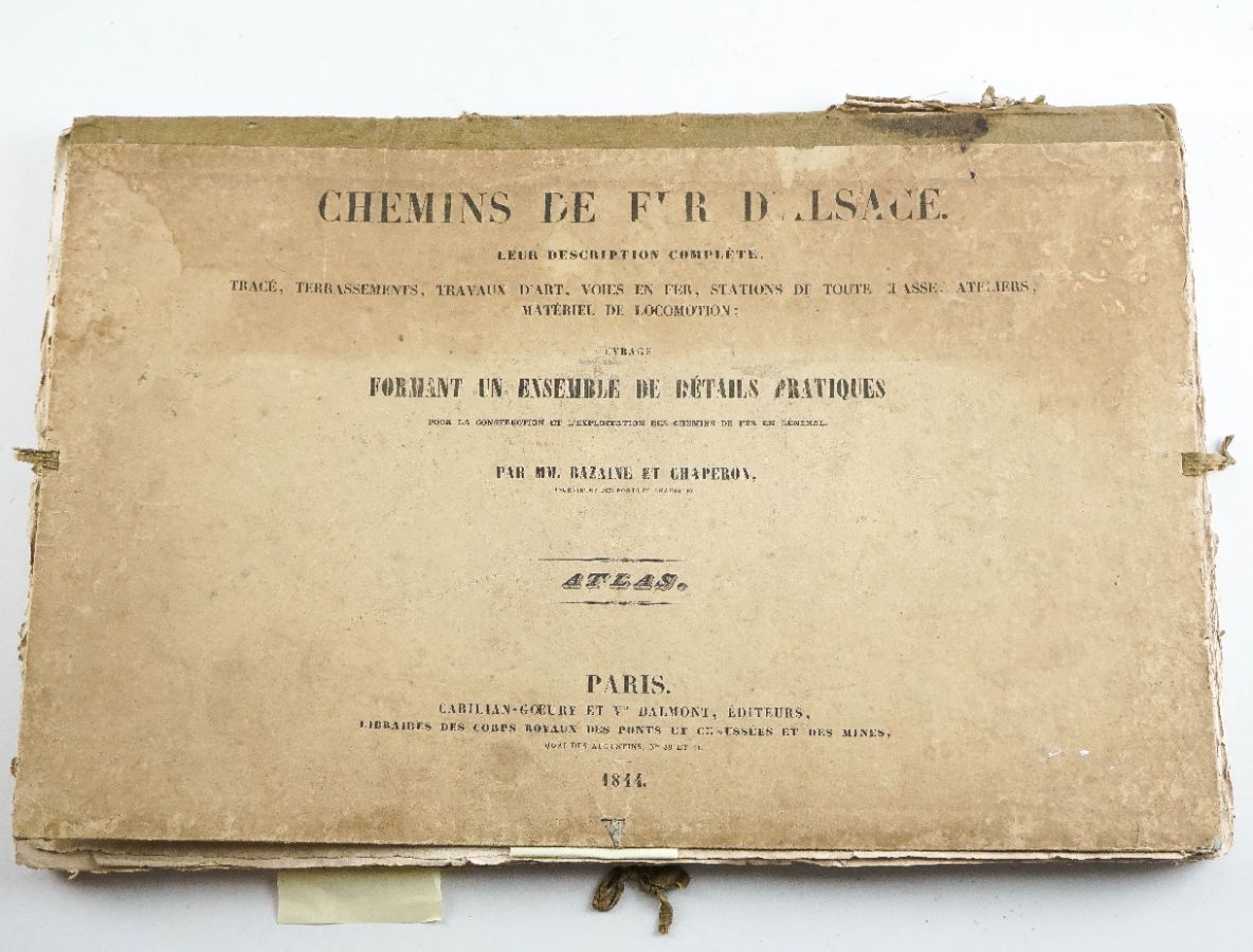 Chemins de Fer D'Alsace – Atlas – 1844