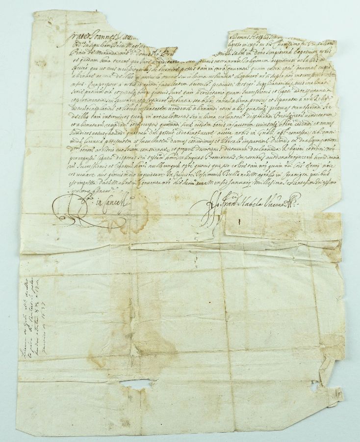 Manuscrito do Grão-Mestre da Ordem de Malta – 1637