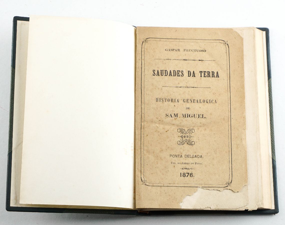 Gaspar Frutuoso – Saudades da Terra (1876)