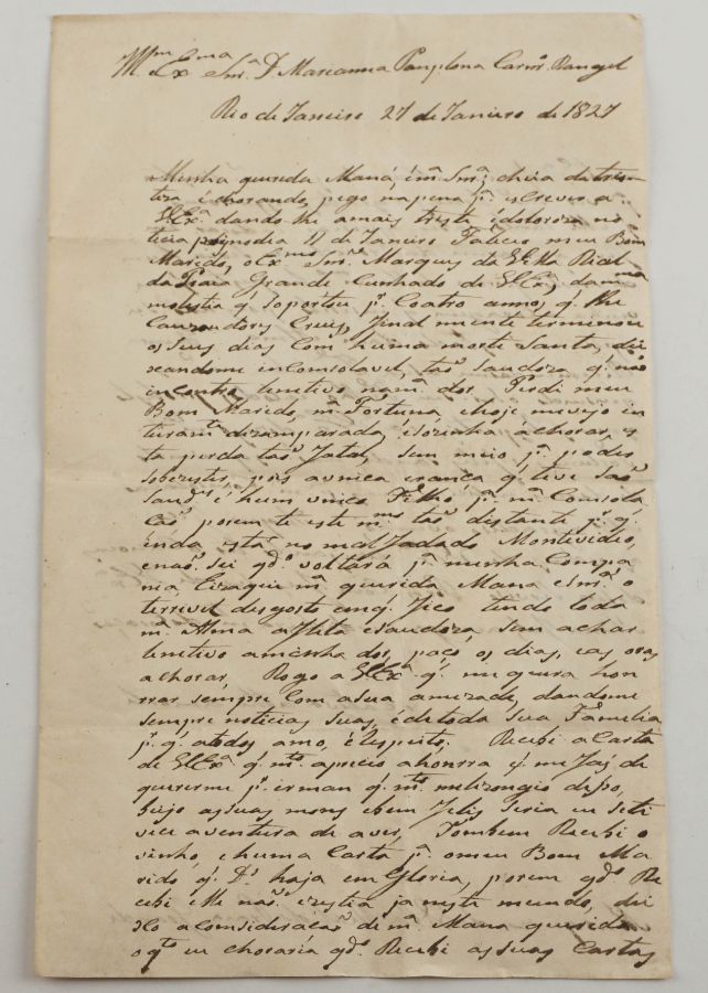 Brasil - Marqueza da S. Real da Praia Grande Brasil – 1827 – manuscrito