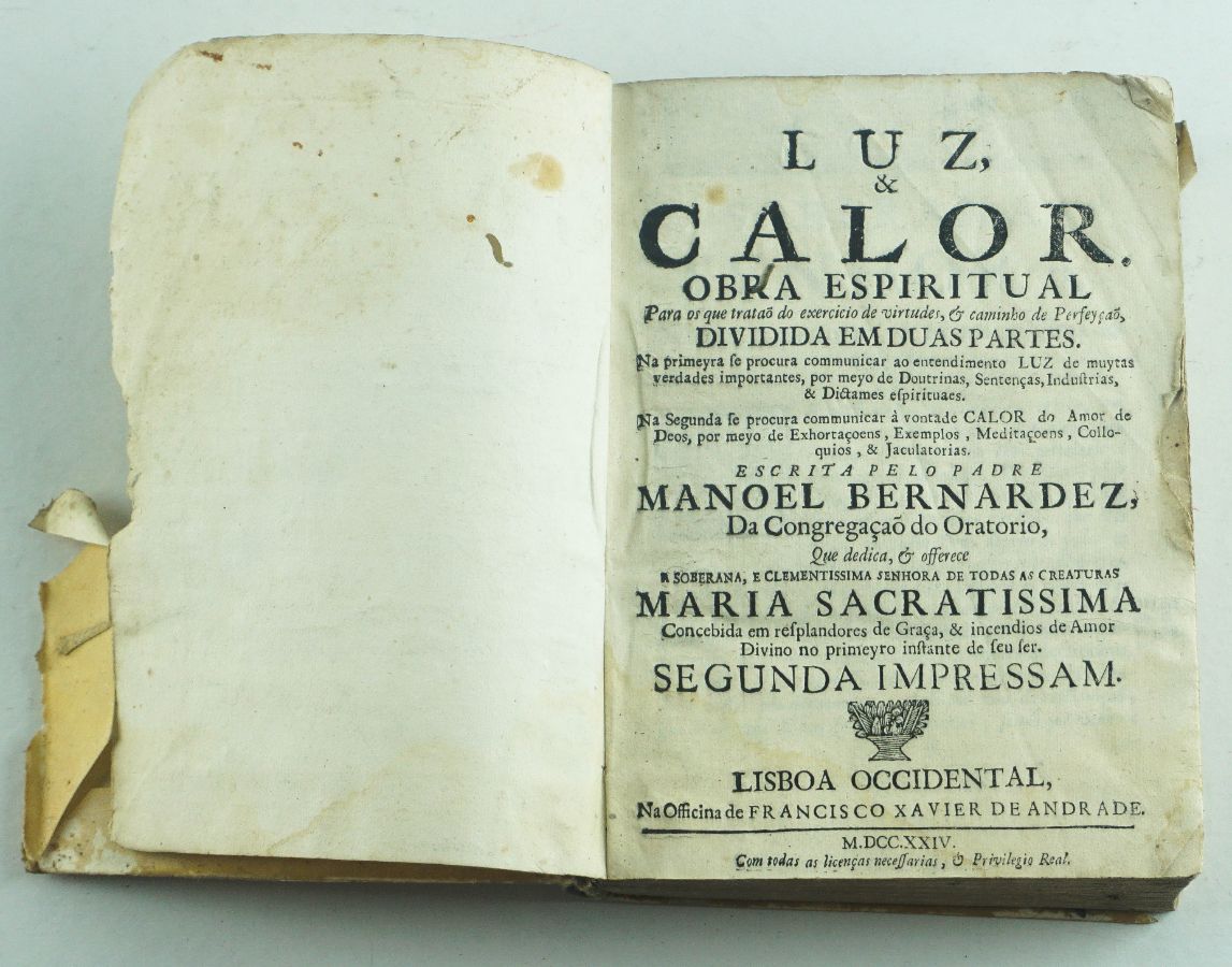 Luz & Calor Obra Espiritual – Padre Manoel Bernardes
