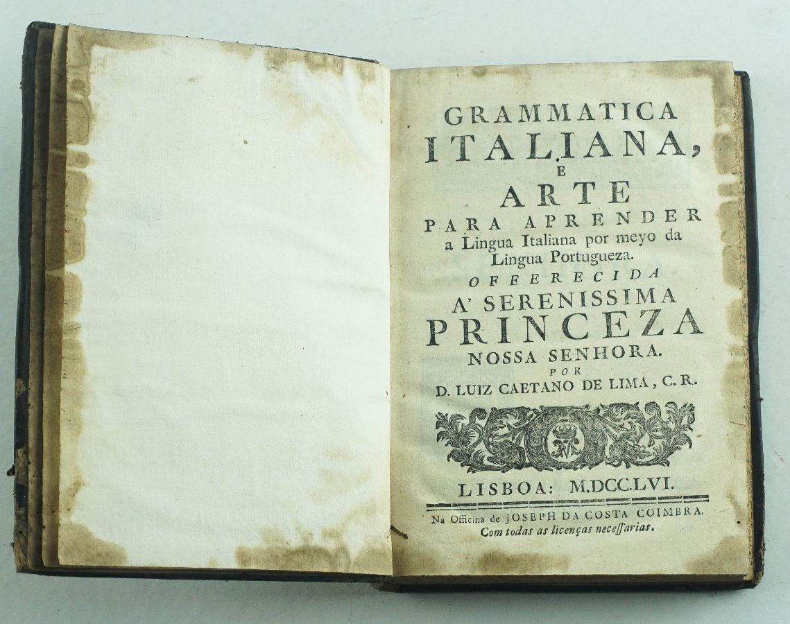 Grammatica Italiana e arte para Apreender (…) 1756