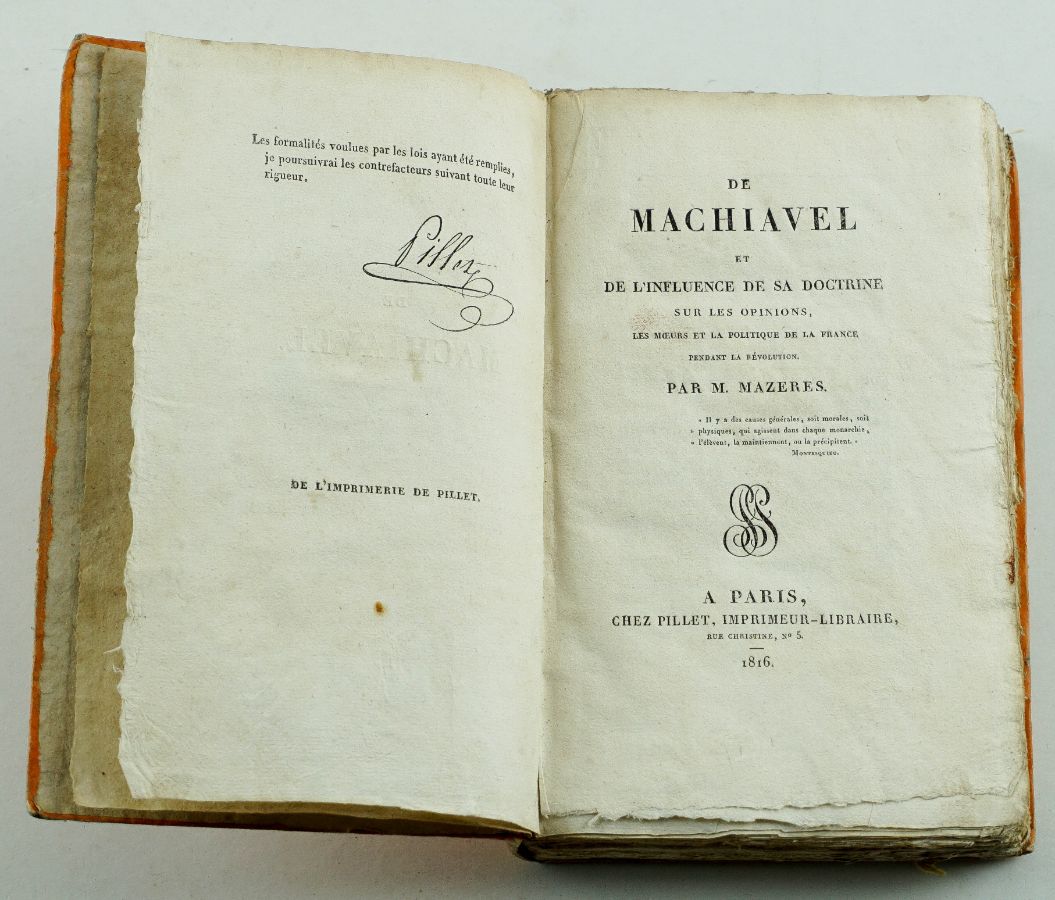 De Machiavel et De L'Influence de Sa Doctrine