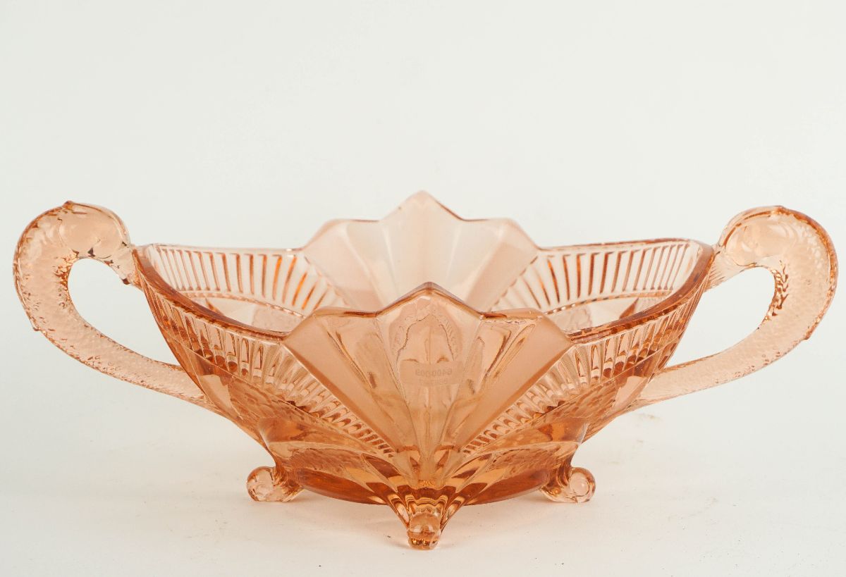 Fruteiro em vidro Art Deco