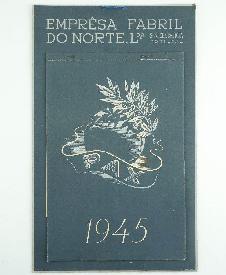 Calendário da Empresa Fabril do Norte 1945