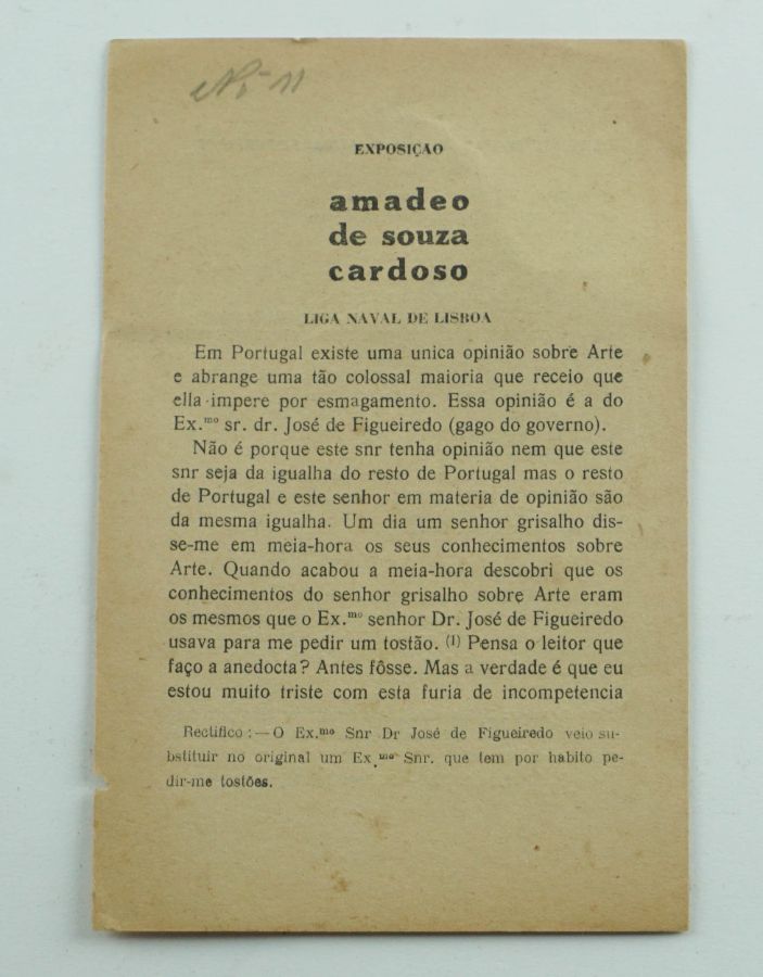 Negreiros (J. de Almada) - Manifesto 1916
