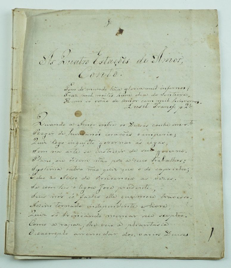 As Quatro Estações de Amor – Manuscrito séc. XVIII