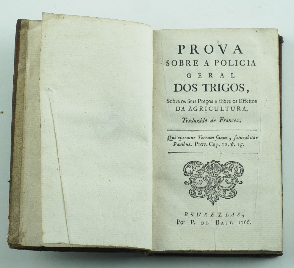 Prova Sobre a Policia Geral dos Trigos – 1766