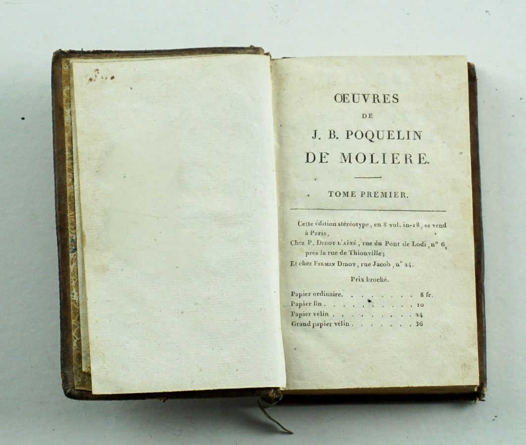 Oeuvres de J.B. Poquelin de Moliere