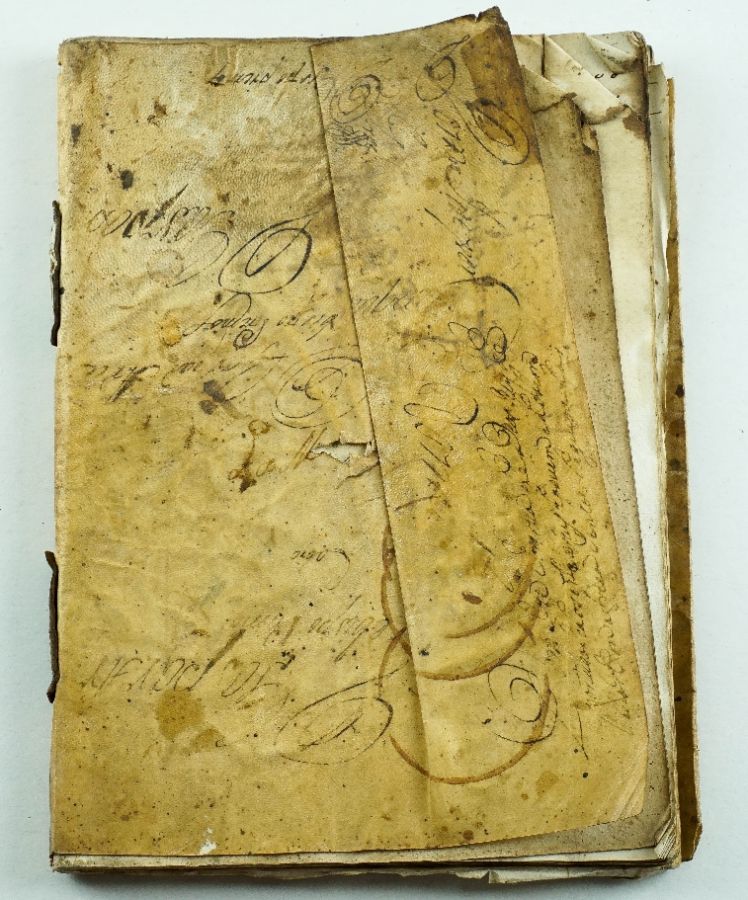 Caderno, diário manuscrito do Sec. XVIII