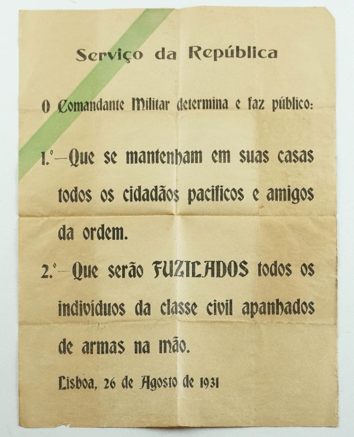 Raríssimo Cartaz Republicano