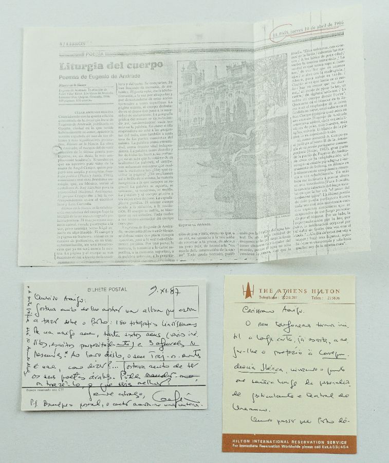 Eugénio de Andrade – manuscritos