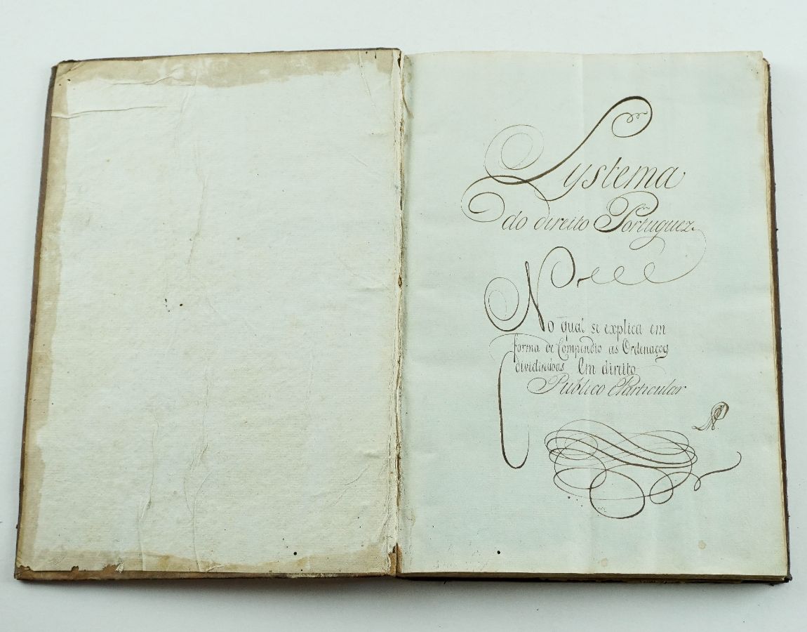 Manuscrito de Livro de Direito do sec XVIII