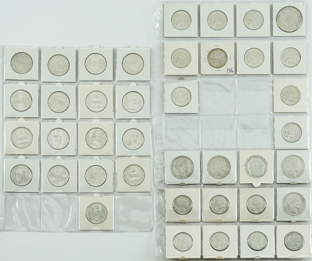 40 Moedas Francesas em Prata