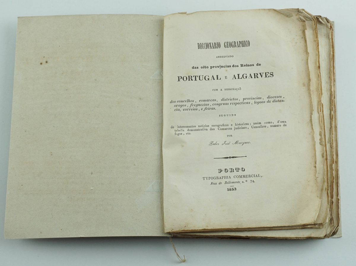 Diccionário Geographico Abbreviado das Oito Provincias dos Reinos de Portugal e Algarves