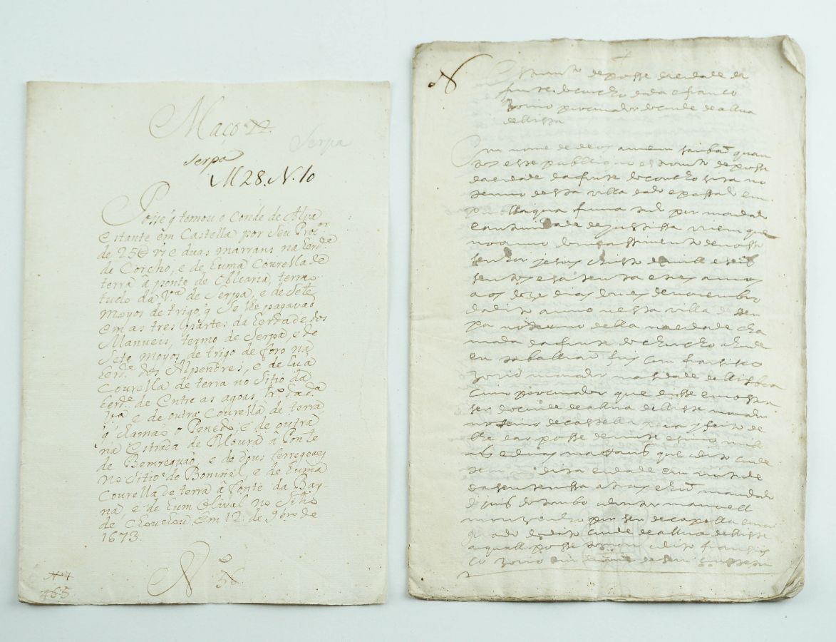 Autos de posse do Conde de Alva, Serpa - 1673