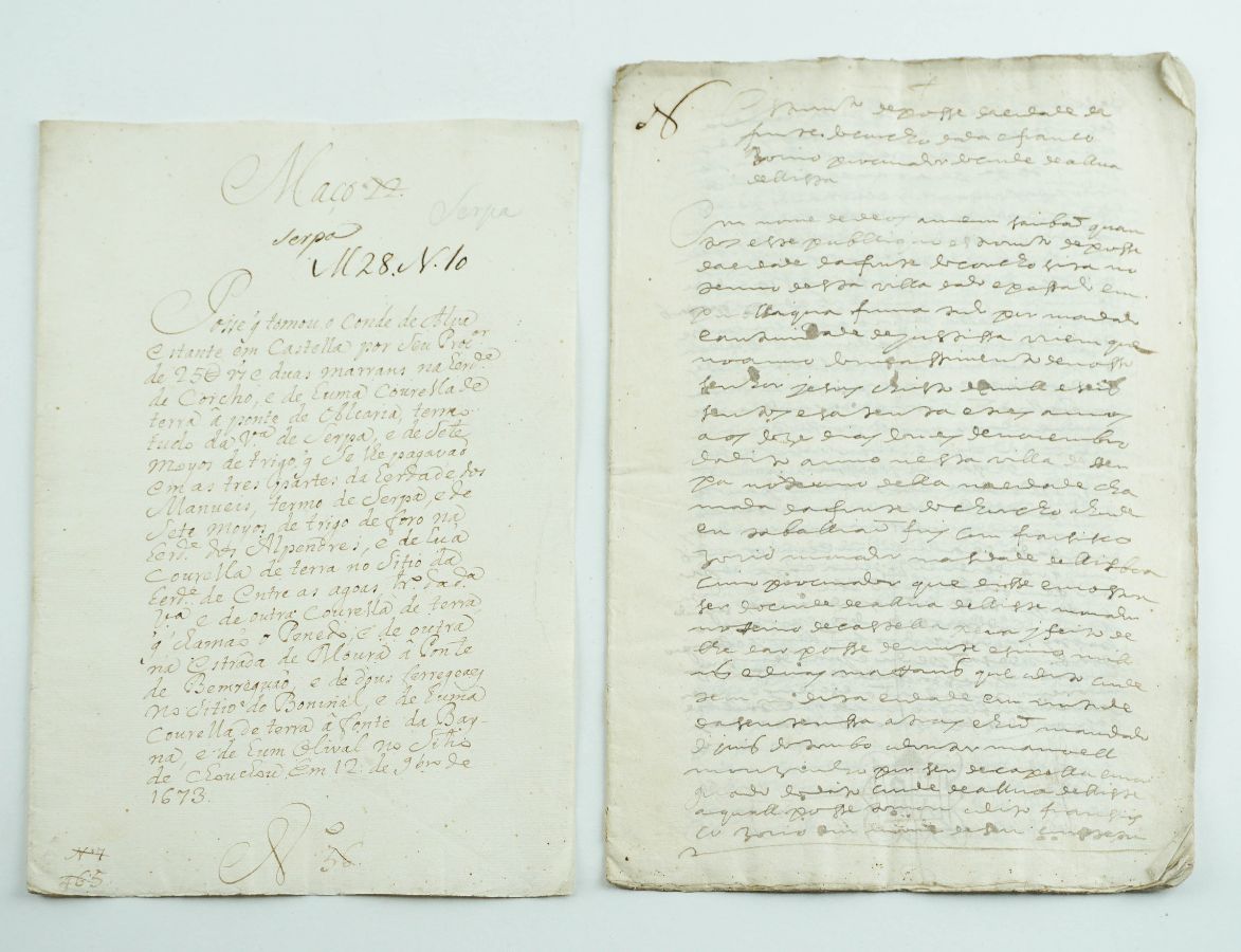 Autos de posse do Conde de Alva, Serpa - 1673