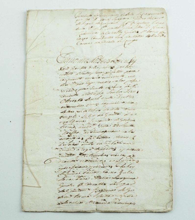 Dote de casamento de D. Ana Ludovina de Carvalho Guedes, Godim - 1790