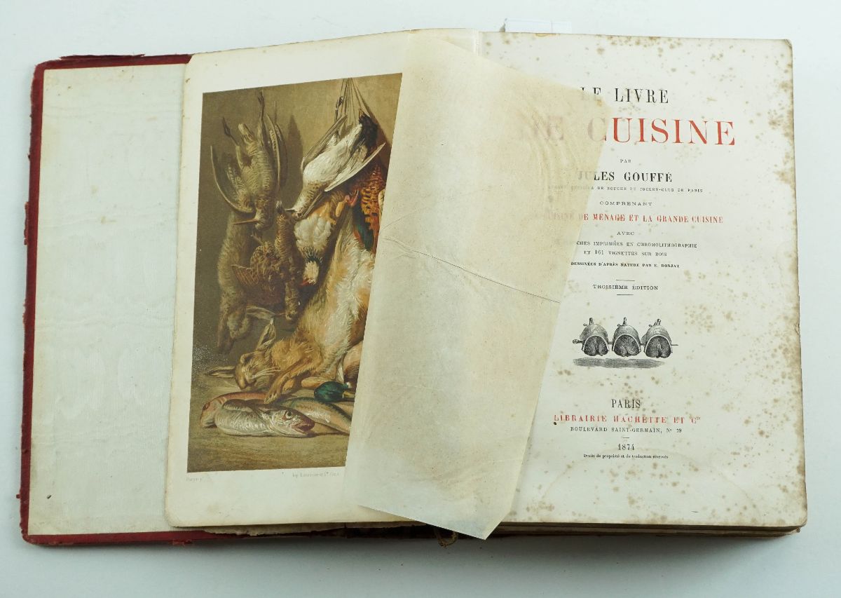 Importante livro de cozinha - Le Livre de Cuisine Jules Gouffé - 1874