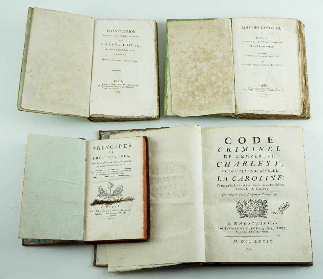Conjunto de Livros de Direito Sec XVIII e XIX