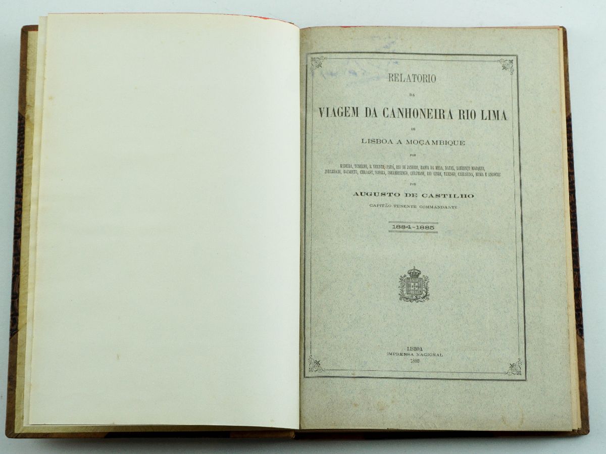 Relatório da Viagem da Canhoeira Rio Lima de Lisboa a Moçambique – 1889