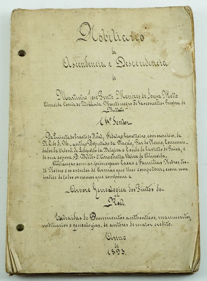 Heráldica Genealogia – manuscritos – Família Pintos de Real