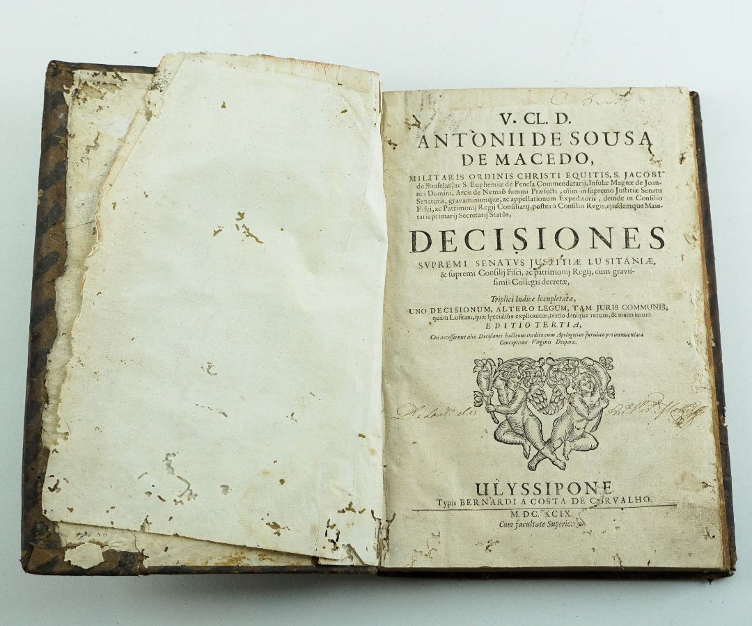 Livros de Direito Portugueses sec XVIII