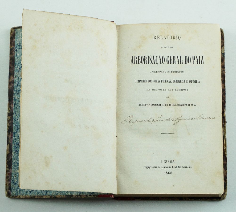 Relatório acerca da Arborização Geral do Paiz (1868)