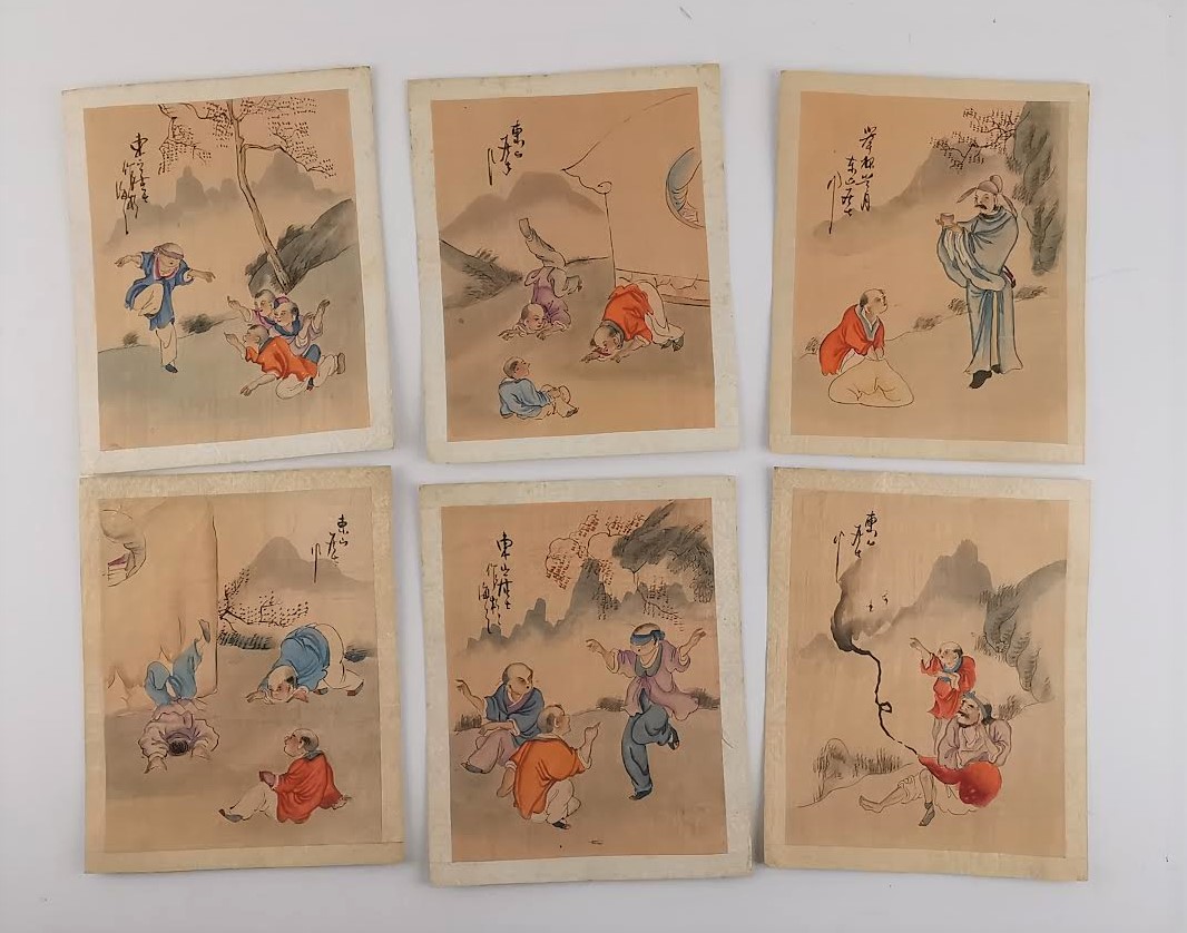 6 Desenhos aguarelados Japoneses