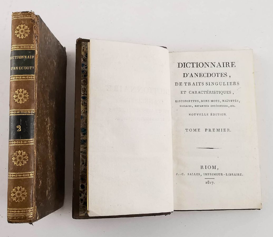 Dictionnaire d'Anecdotes – 1817