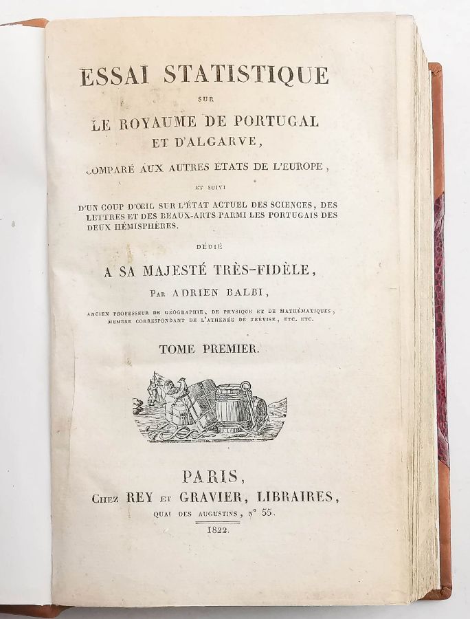 Adriano Balbi, Ensaio Estatístico sobre o Reino de Portugal (1822)