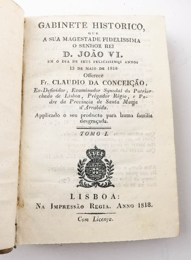 Gabinete Histórico – 1ª edição (1818-1831)