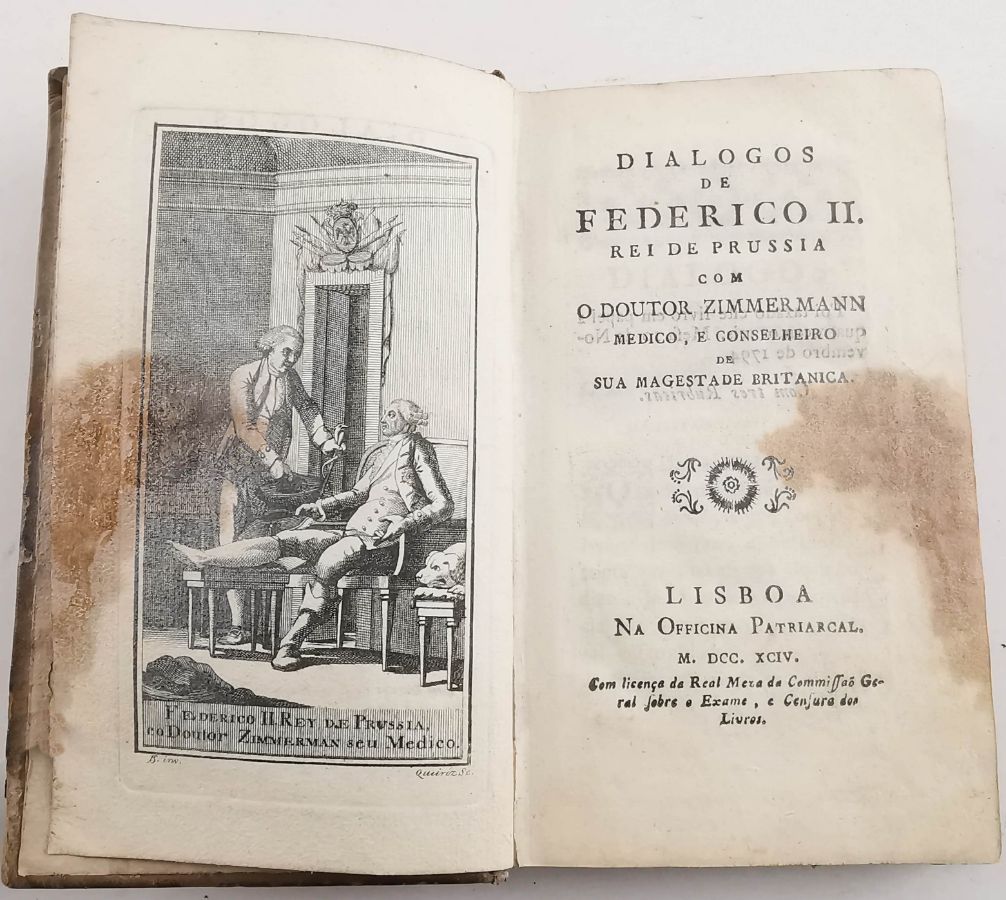 Curioso livro sobre Frederico II da Prússia (1794)