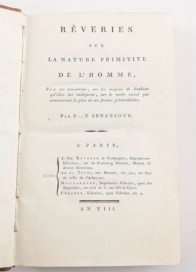 Obra precursora do Romantismo (1799)