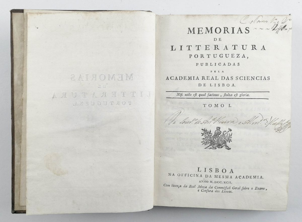 Memórias de Literatura Portuguesa 1792-1814